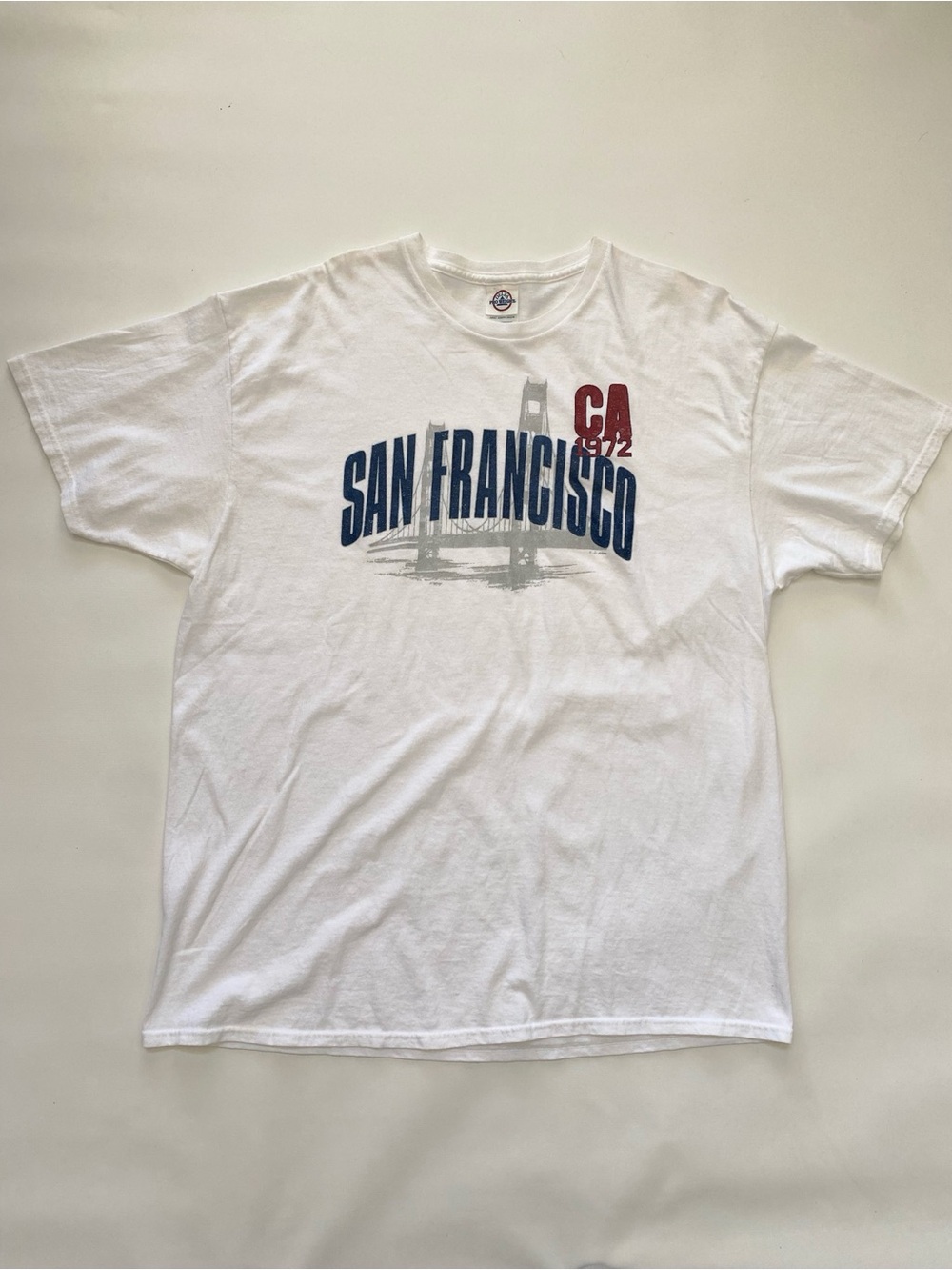 San Francisco White Tshirt, men’s XL